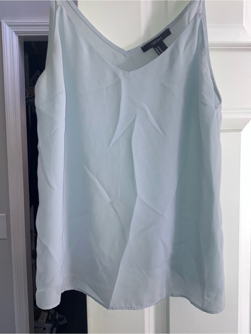 Forever 21 Pale Blue V-Neck Camisole Tank